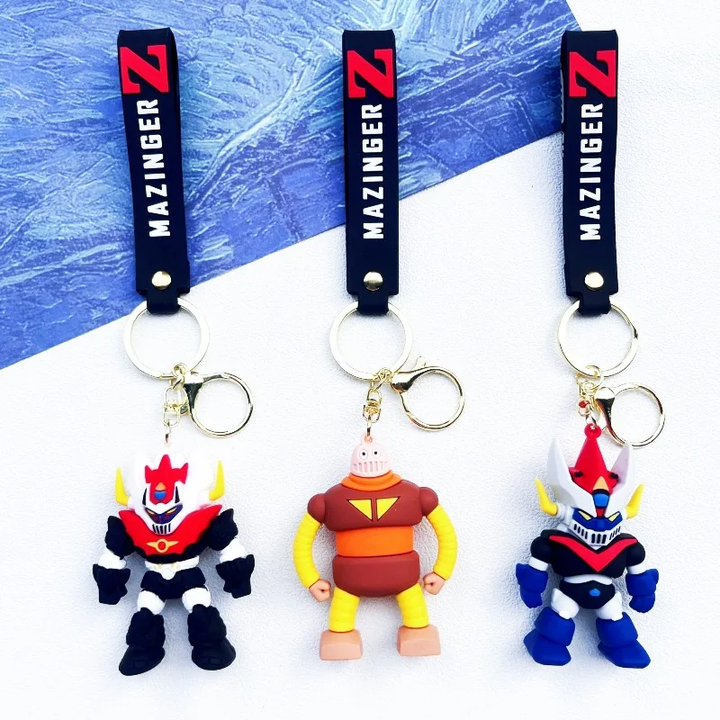 Herokros Magic God Mecha Warrior Iron Armor Universal Man Robot Car Keychain Pendant Bag Accessory Reťaz