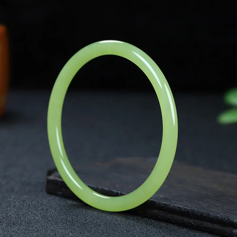 Hetian jade náramky náramok Jadeite vyrezávaný vinobranie darček Gemstones Jewelry Bangles for Women Man Natural Gift