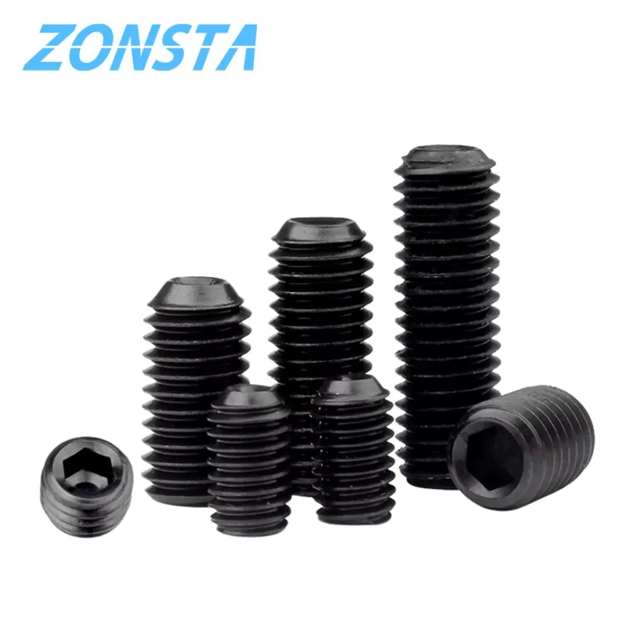 HEX šesťuholníkové soketové skrutky M2 M2,5 M3 M4 M6 M8 M10 M12 Black GRADE 12.9