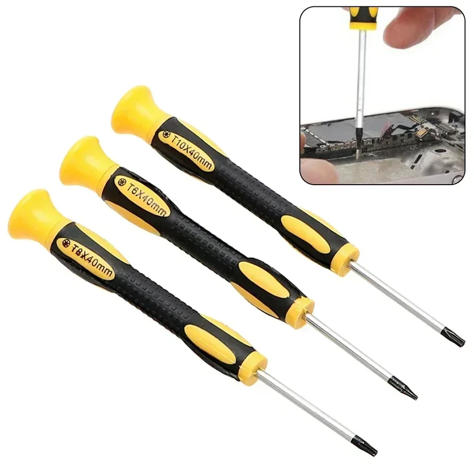 Hexagon Torx Screwdriver 1pc Demassemble Ruck pre opravu PS3 PS4 Oceľ + plastový T6 / T8H / T10H