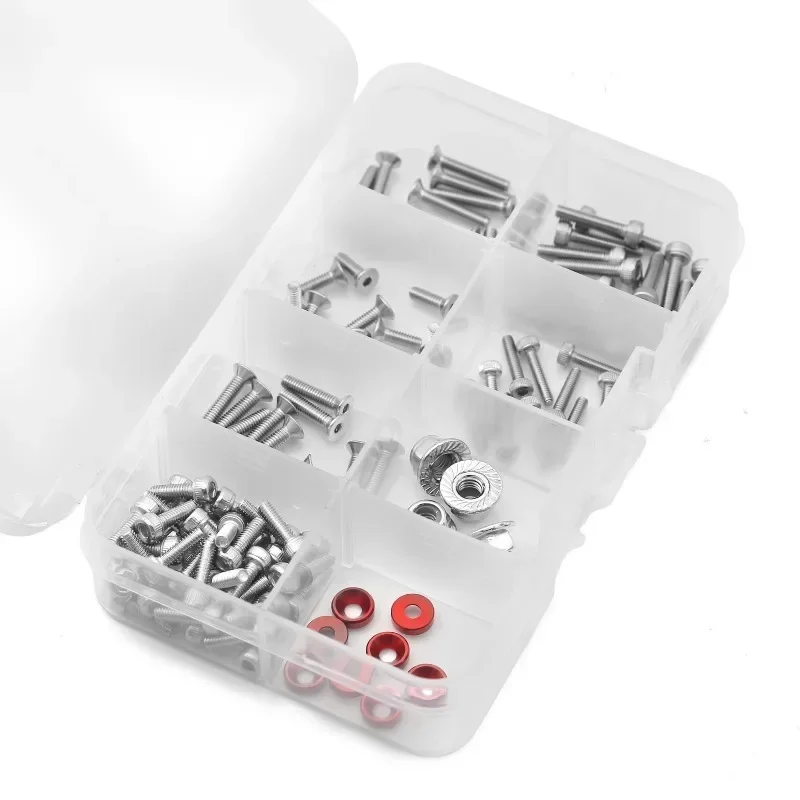 Hexagonálna skrutka skrutky skrutky skrutky z nehrdzavejúcej ocele pre Arrma 1/18 Mohave Typhoon Granite LY127