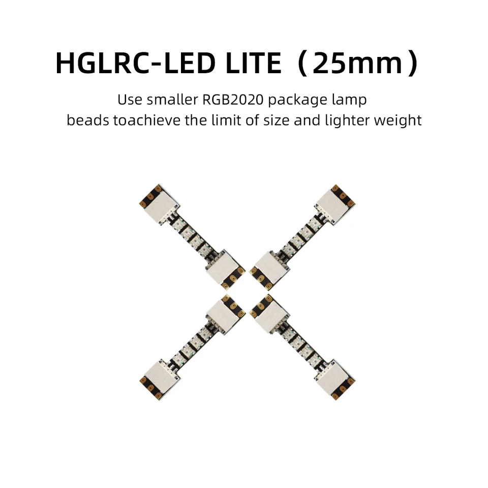 HGLRC LED MINI (38 mm) / LED LITE (25 mm) RGB2020 RC lietadla FPV Freestyle DRONY DIY diely