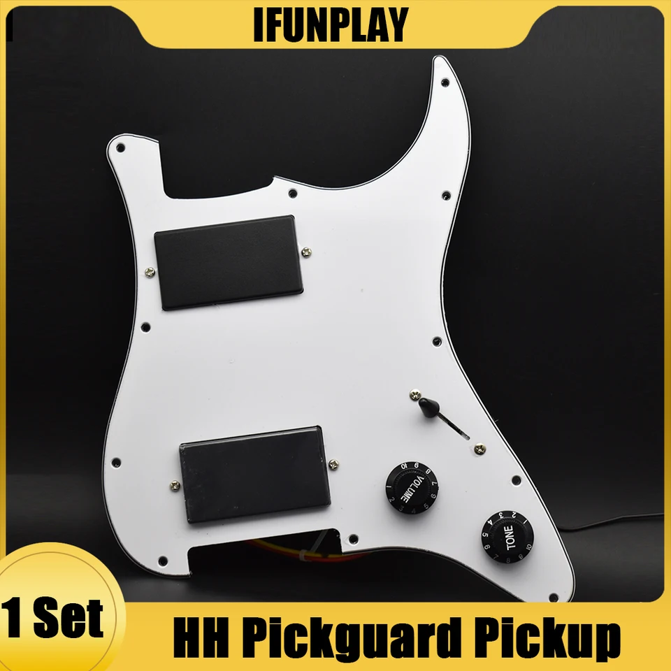 HH naložená elektrická gitara predobarovaná pickguardová pickup s keramickým dvojitým Colis Humbucker Pickups 1T1V pre ST Electric Guitarra