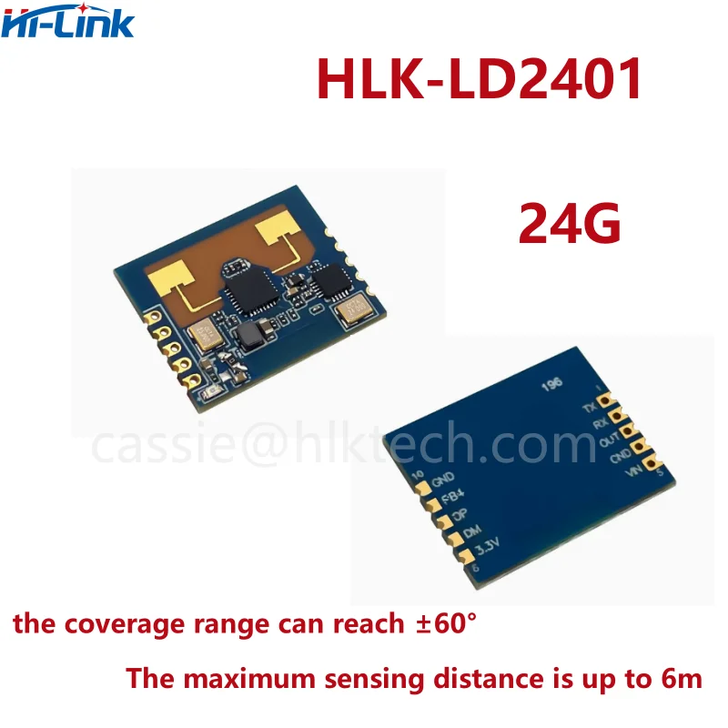 Hi-Link 24G HLK-LD2401 Radarový snímací modul ľudskej prítomnosti HLK-LD2401 Millimeter Wave Radar Radar Senzor podporuje Bluetooth