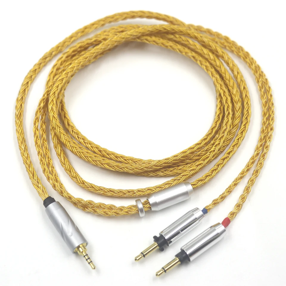 HIFI 16 jadro 24k Gold s naneseným pre konečný Sonorous IV VI VIII X Balance kábla pre slúchadlá 2.5/3,5/4,4 mm náhlavný drôt headset
