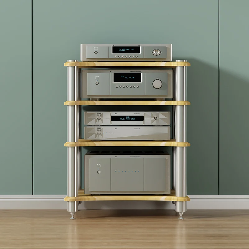 HIFI AudioBaret Power Zosilňovač skrinky Zvukový stojan Audio Rack Serve Serve Stock Tasmber Power Power Amplifier Poličky