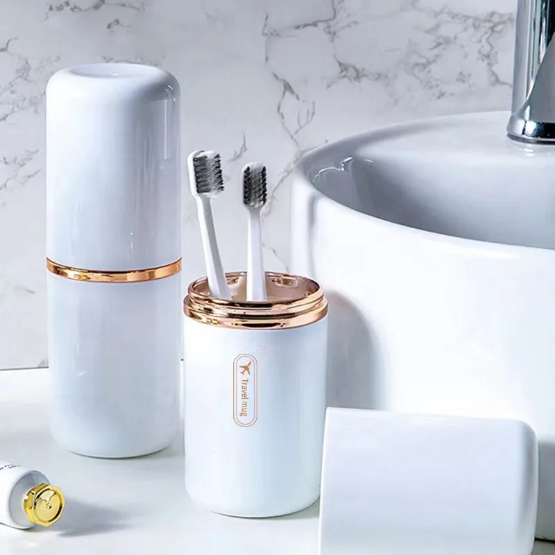 High-end Light Luxury Travel Cestawash Cup Domácnosť Prenosná vonkajšia letná pár zubná kefka Sada s vekom