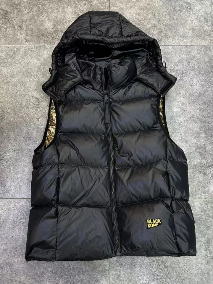 High-end Warn Goose Down Vests bunda vonkajšia 2024 zimná nová a dámska zahustená rukáv bez rukávov s krátkym kabátom vesty