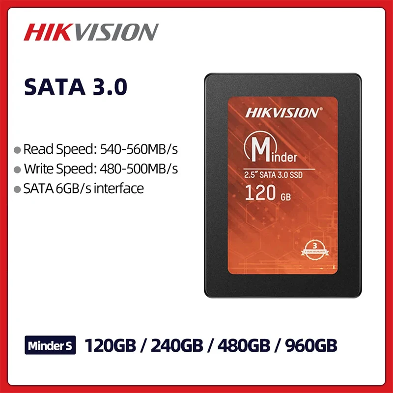 HikVision 2,5 palca SSD SATA USB SSD 1TB 2TB 512 GB NVME M2 Interný stavový stav pre stolný počítač prenosný počítač prenosný počítač
