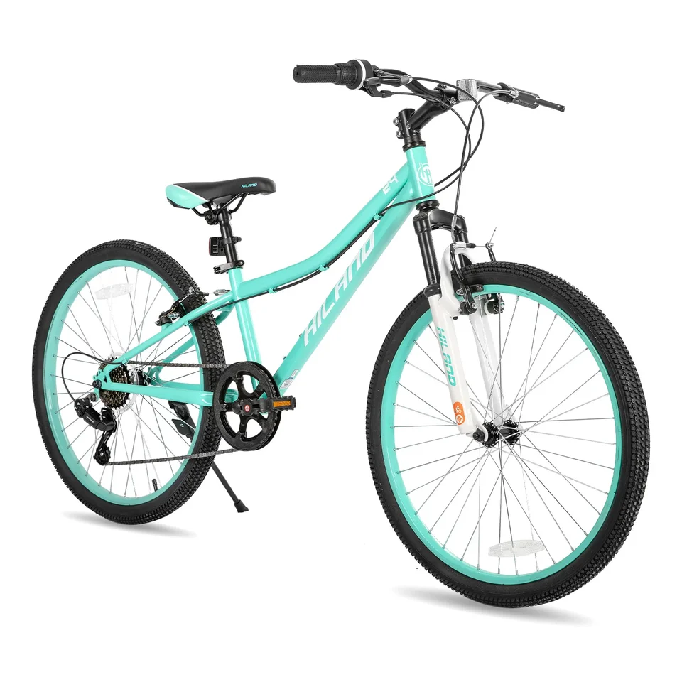 Hilandský horský bicykel Hiland 24 palcov pre deti vo veku 7 rokov, bicykle detských bicyklov pre chlapcov pre dievčatá viac farieb pre chlapcov