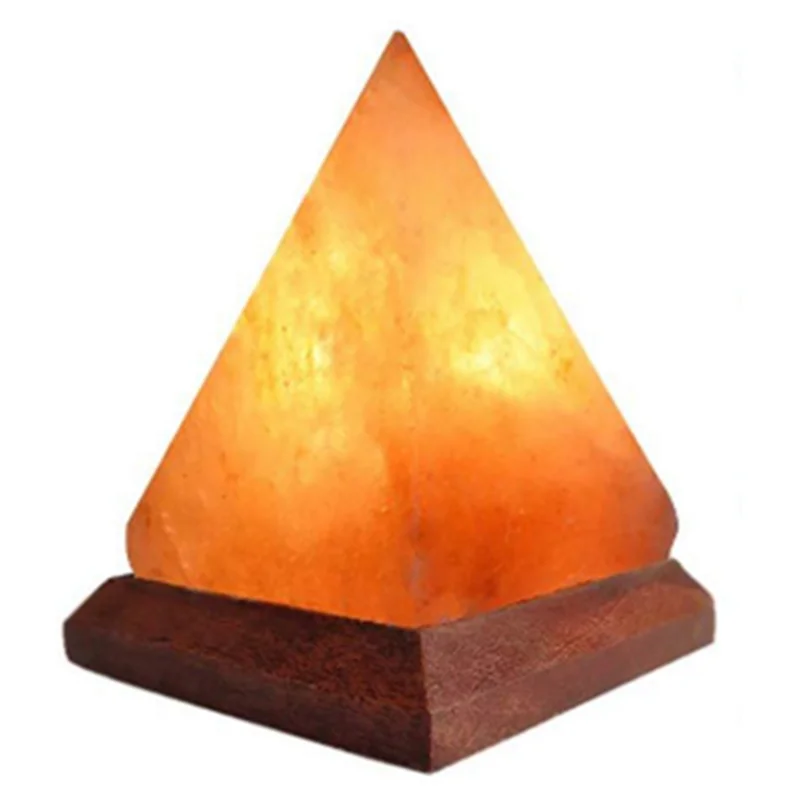 Himalájská kryštálová soľná lampa USB LED pyramídová soľ kryštálová lampa kryštálová dekoratívna lampa atmosféra atmosféra lampa