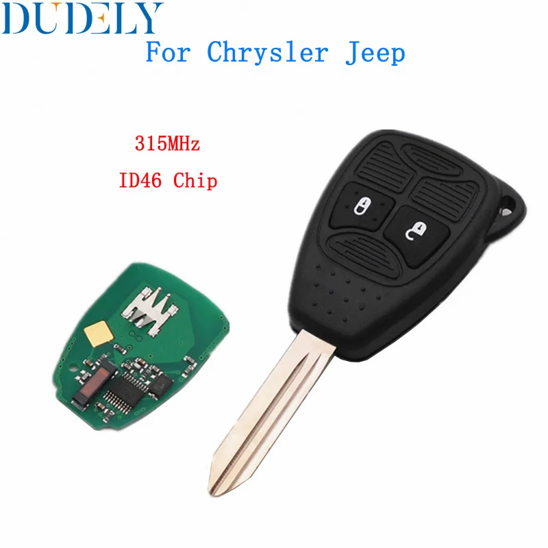 Hindley diaľkové ovládacie auto kľúč 315 MHz pre Chrysler Sebring Pacifica 200 300 Aspen PT Cruiser Town & Country ID46 Chip