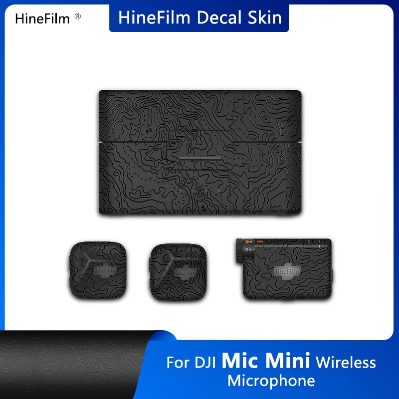 Hinefilm Skin pre DJI MIC MI mini mikrofónový nálepkový obal pokožka kože pre Djimic Mini Wireless Microfón Protect Film