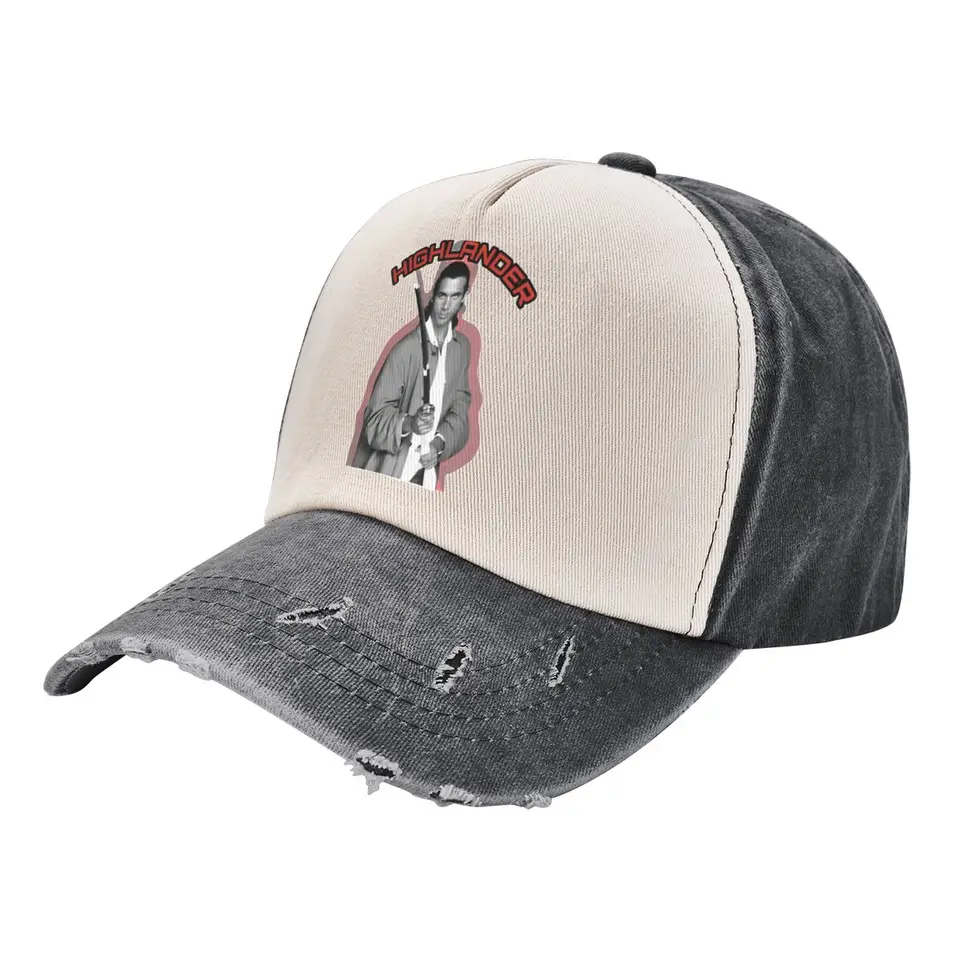 Hip hop Adrian Paul Highlander Baseball Cap Unisex Unisex Denim Washed Snapback Hat Outdoor letné darčekové čiapky klobúk