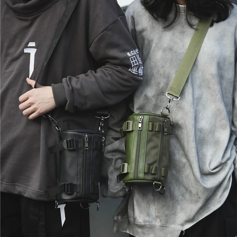 Hip hop valcové dámske dámske tašky unisexové ramenné tašky luxusná dizajnér kabelka Vysoko kvalitná nylonová ženská taška