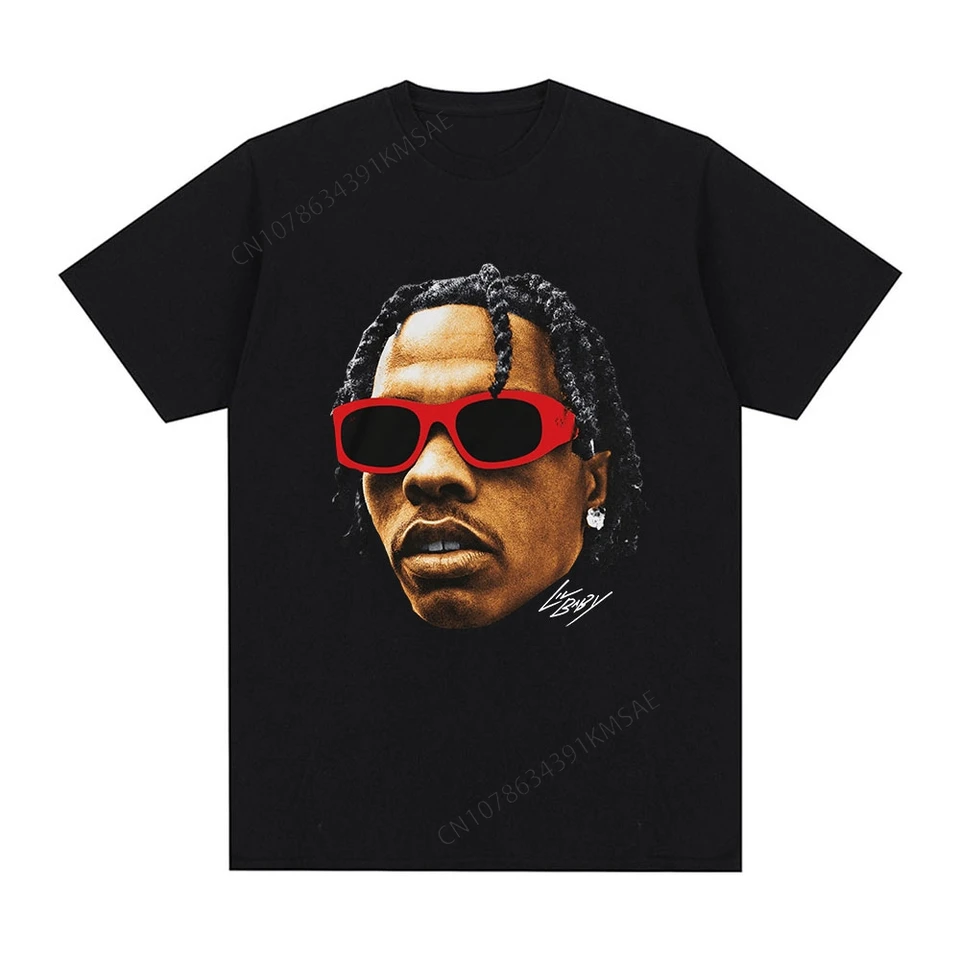 Hip hopový rapper lil baby grafické tričko Pánske vinobranie nadmerne veľkú bavlnu Tričko s krátkym rukávom Streetwear ležasné tričká unisex