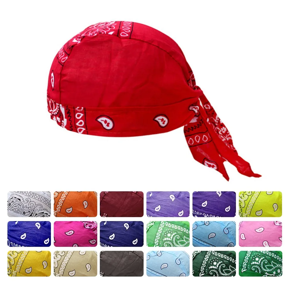 Hiphop Silky Durag Hair Bandanas čelenka Turban Men Hat Parochne DOO Satin cyklista Športová hlava Šatka letné ženy Vlasové doplnky
