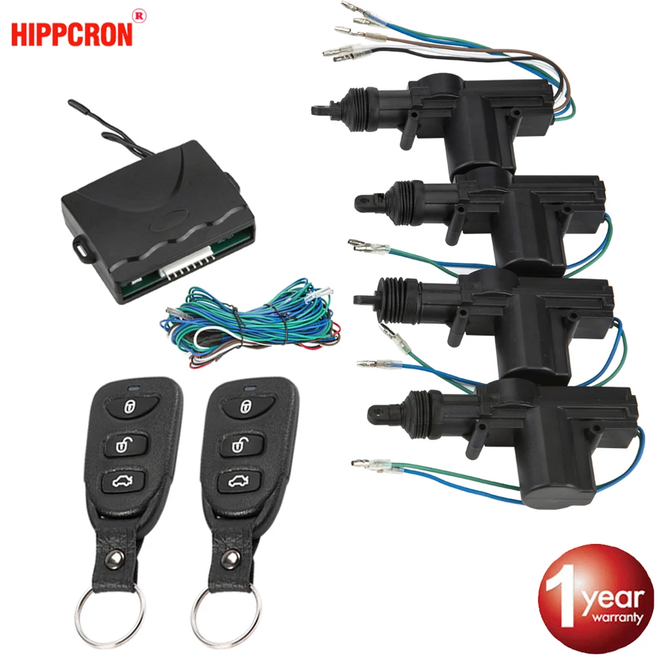 Hippcron Car Lock Dvery Dramoght Control v uzavretí systému bezkľúčový uzamykacia súprava so 4 dverami