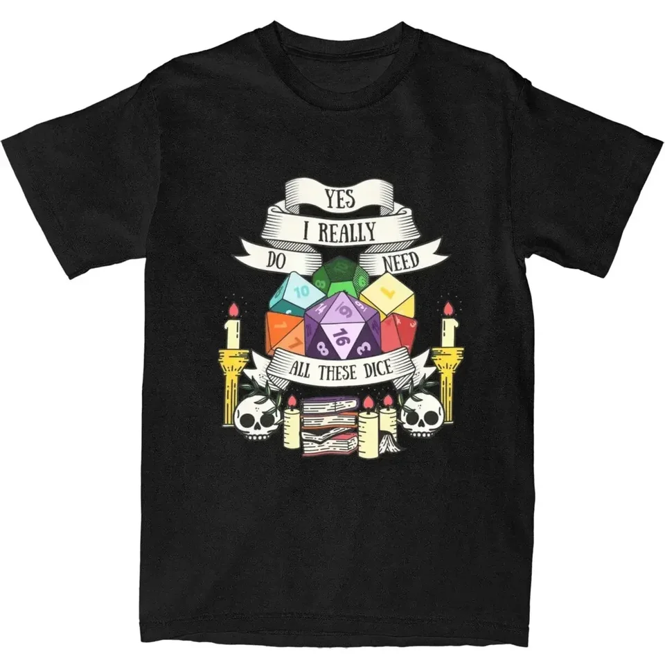 Hipster Dungeon a Dragon Dice T tričko pre mužov Ženy 100% bavlna DND Game TEE TILE BARTHE Darčekové oblečenie