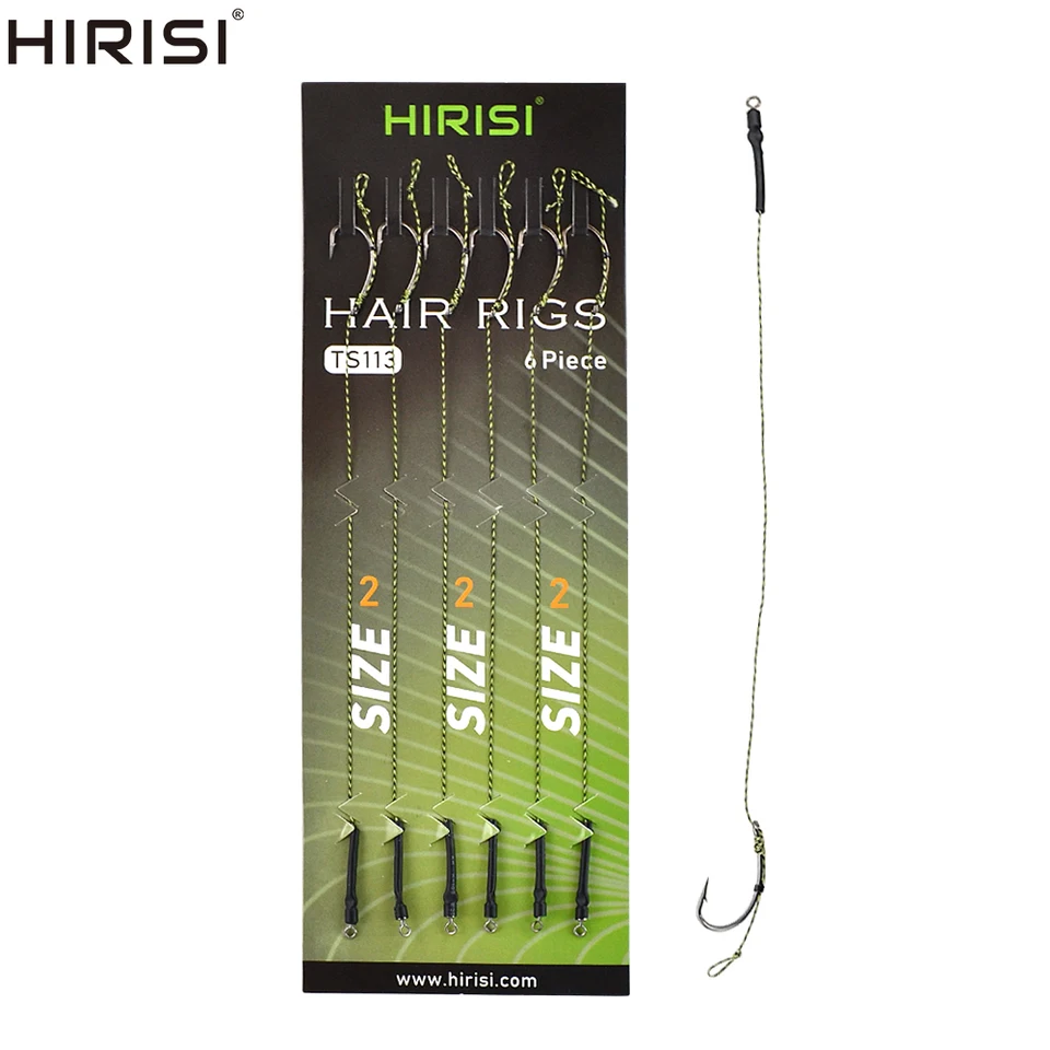 HIRISI 6KS CARP RYBOL ROZHODNUTÝ Made Hook Link Viazané súpravy Terminál Terminál