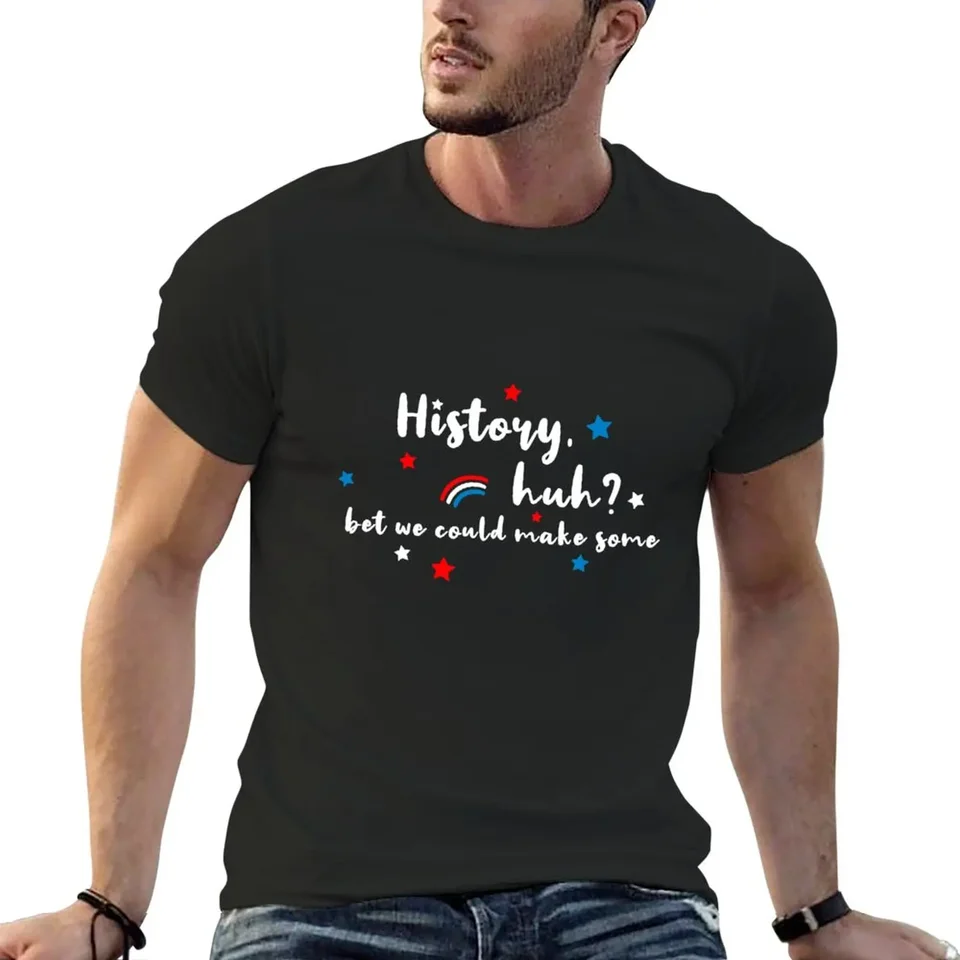 História, hm? (Red White & Royal Blue) Tričko Nadmerné Anime tričká Rýchlo sušiace športové fanúšikovia Slim Fit tričká pre mužov