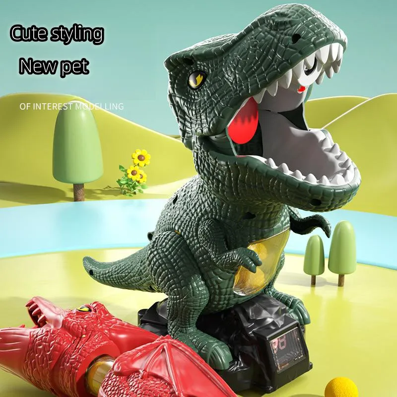 Hit Me Dinosaur Fun Shooting Aerodynamic Soft Bullet Gun Family Interaktívna konkurenčná hra proti pohybujúcim sa dinosaurom