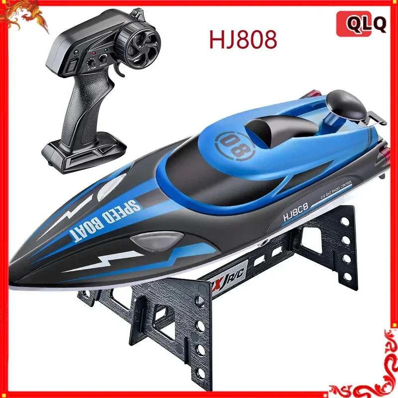 HJ808 Diaľkové ovládanie lode Model Speed ​​Boat 2.4G Water Light Svetlo rýchlosť 25 km model lietadla Vysokorýchlostné diaľkové ovládacie prvky hračky lode
