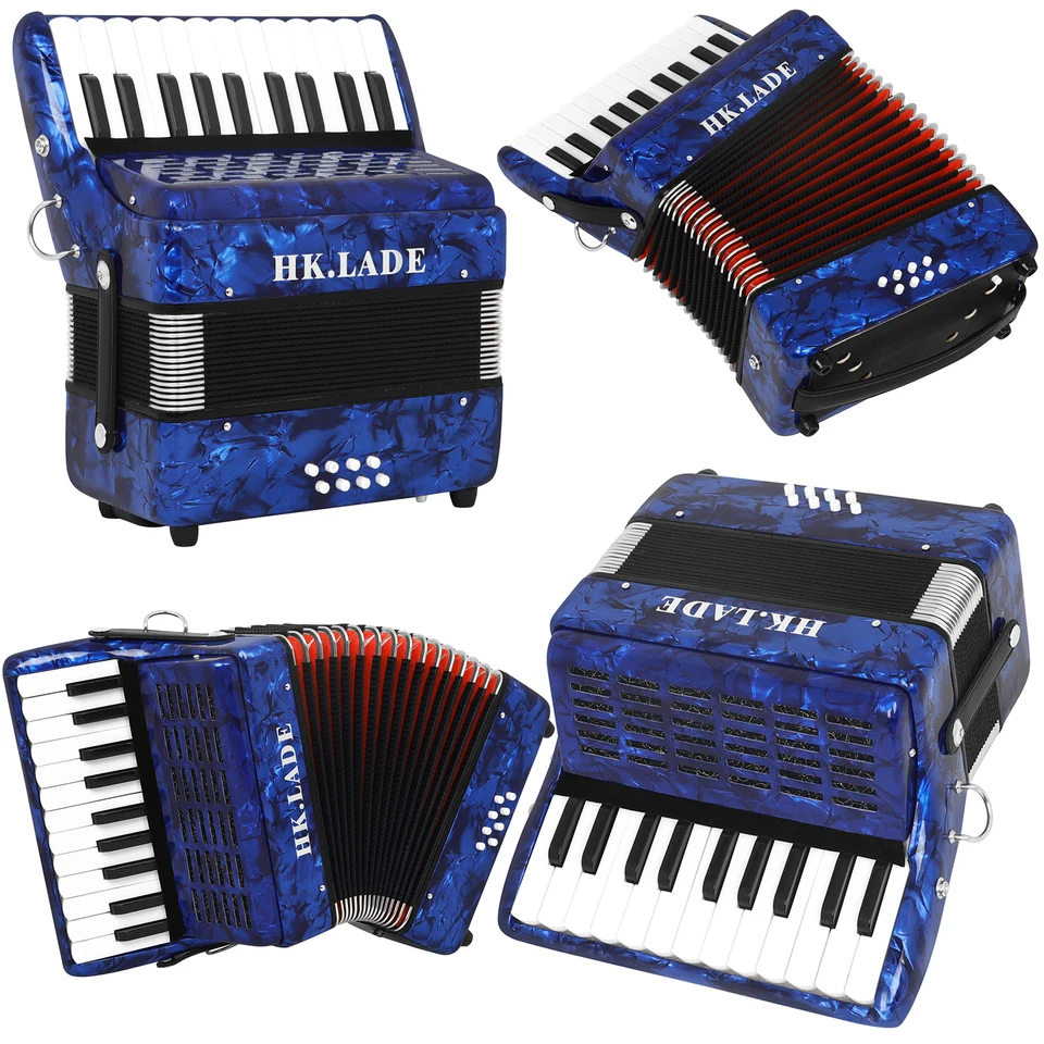 HK · Lade AH-10 BAYAN Arceson 22 KEYS 8 Bass Ardeón Blue Professional Professional Sheepskine Bellows Ardeon s časťou popruhu vrecka