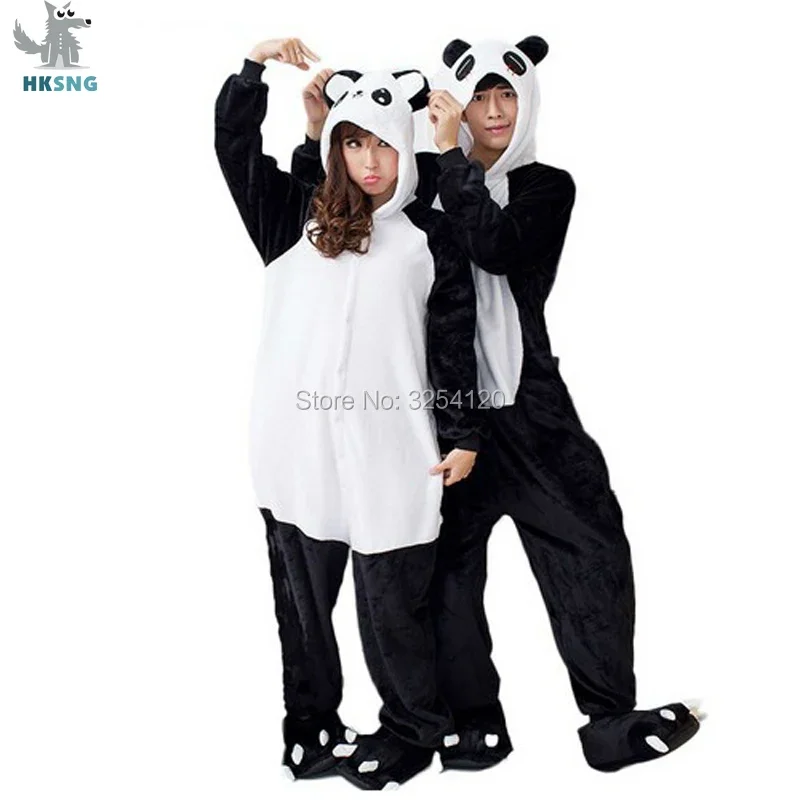HKSng Animal Dospelý kigurumi panda pyžamy flanel Party Karika