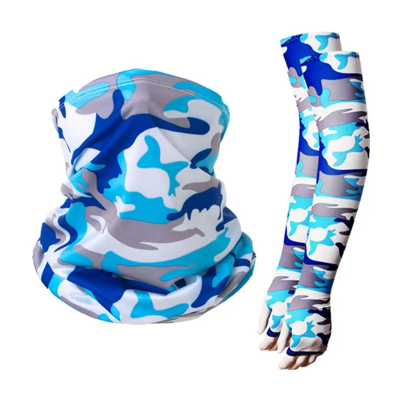 Hlava Puff Headscarf rukáv proti rukáve anti -UV Športová cyklistická manžeta so šálkou opaľovacou krémom Magic Bandana Priedušné siete ľadové hodváb