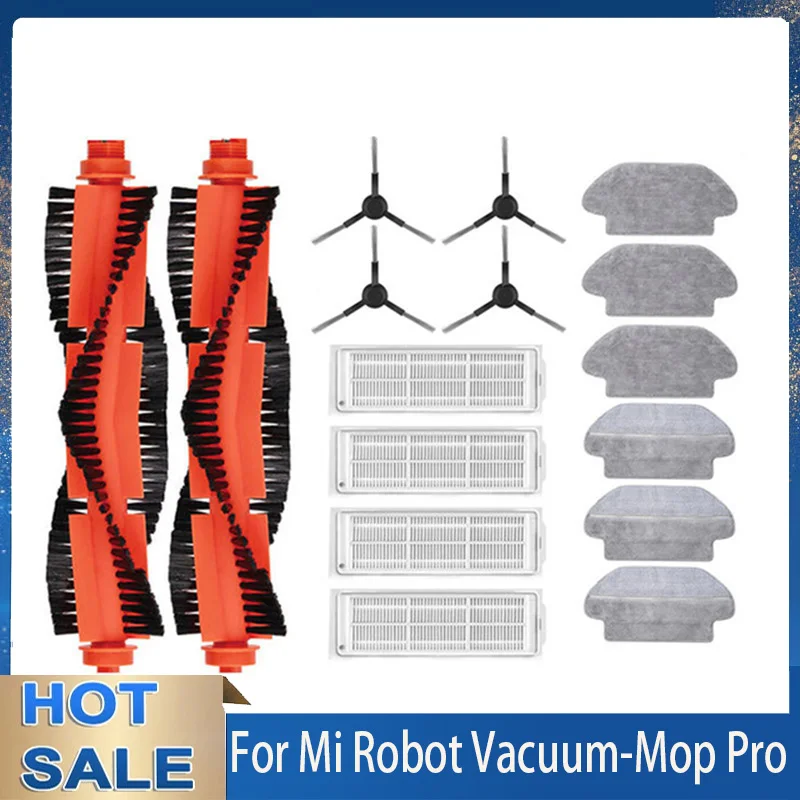 Hlavná bočná kefa Hepa Filter mop pre Xiaomi Mijia Mop Pro Stytj02ym/mop 2s/xmstjqr2s/viomi V2 Pro/V3 Vávac