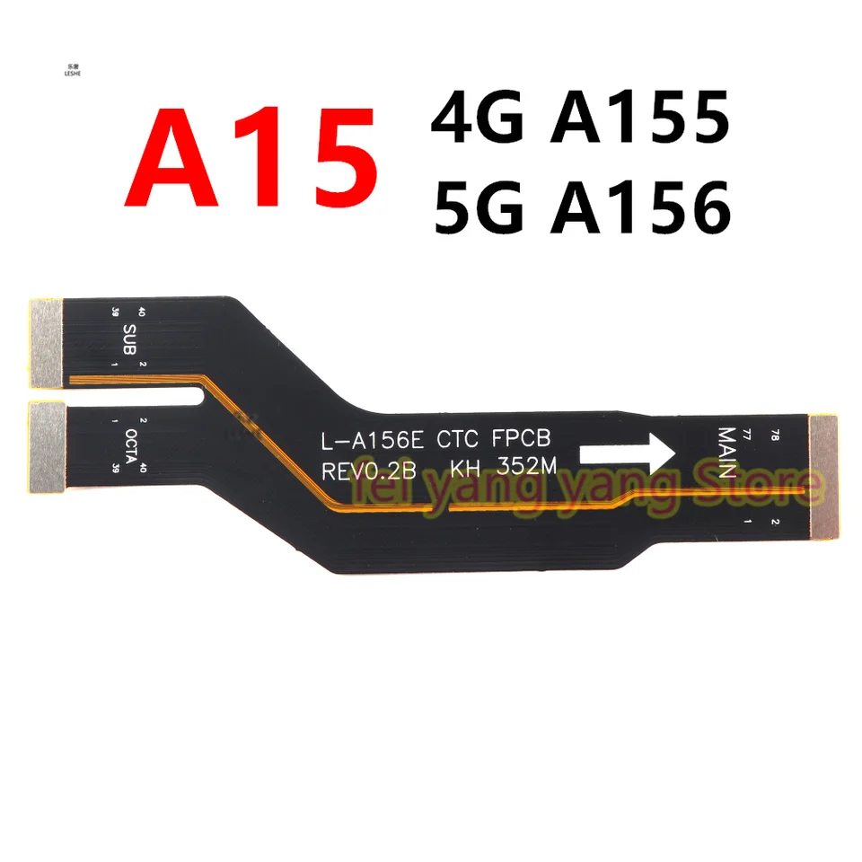 Hlavná doska LCD LCD displej konektora Flex kábel pre Samsung Galaxy A15 A155 5G A156 Výmenné diely