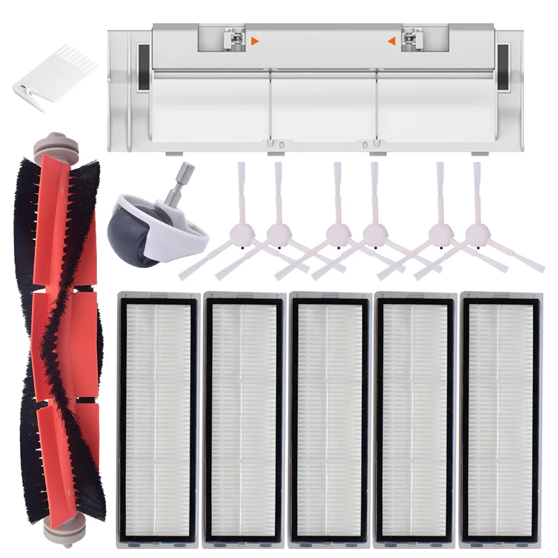 Hlavné filtre kefy Black Side Filtre pre mop pre Xiaomi Mijia 1C 2C 1T/STYTJ01ZHM Dreame F9 Robot vysávač Vysávač Časti