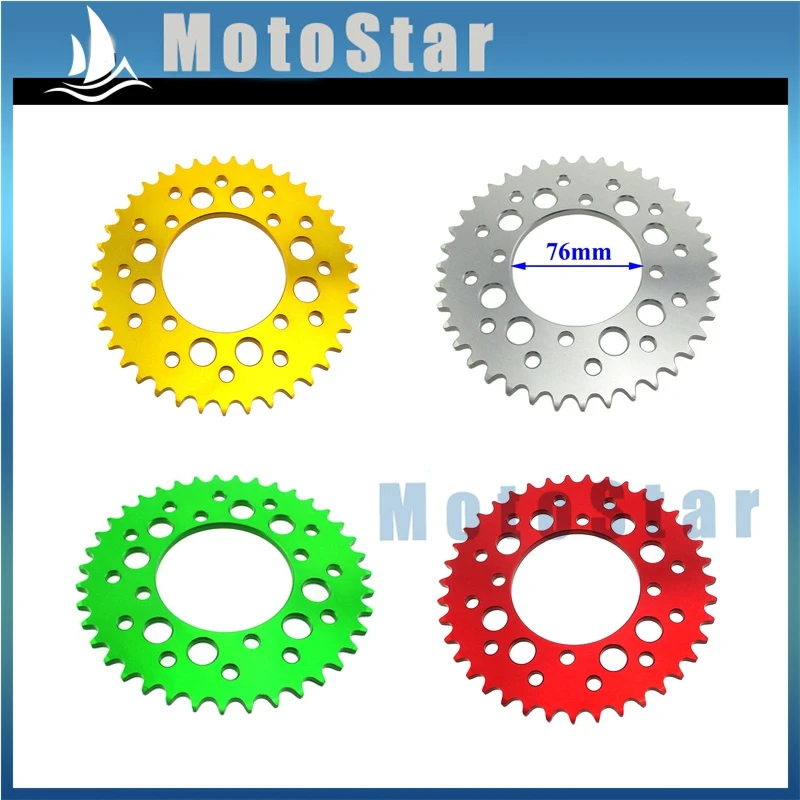 Hliník 428 41 Zuby 76 mm zadné ozubené koleso pre Lucky MX Thumpstar Explorer Braaap Atomic PitPro Pitster Pro Dhz Pit Dirt Bike Bike