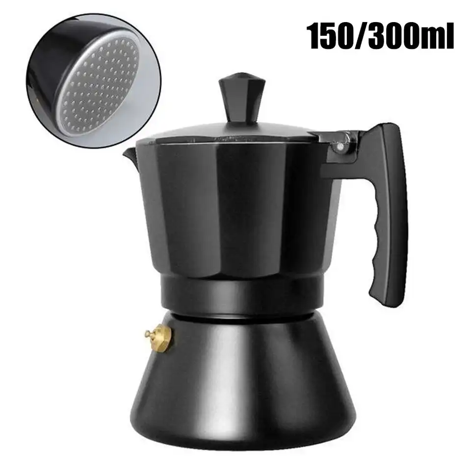 Hliník Moka taliansky mocha hrniec espresso kávovar indukčný sporák perkolátor pase top hrniec kaviareň 3cup 6cup
