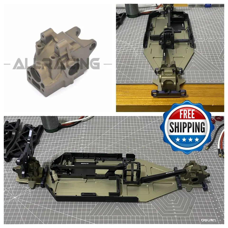 Hliníková zliatina 7075-T6 Prevodovka prednej/zadnej prevodovky pre Tekno RC ET48 EB48 2.0 1/8 RC CAR