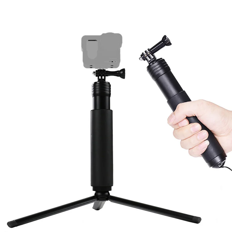 Hliníková zliatina Rukovina Rube Mount Monopod Monopod Selfie Stick stojan s mini statívom pre GoPro Hero Dji Osmo Sjcam Cameas Phone