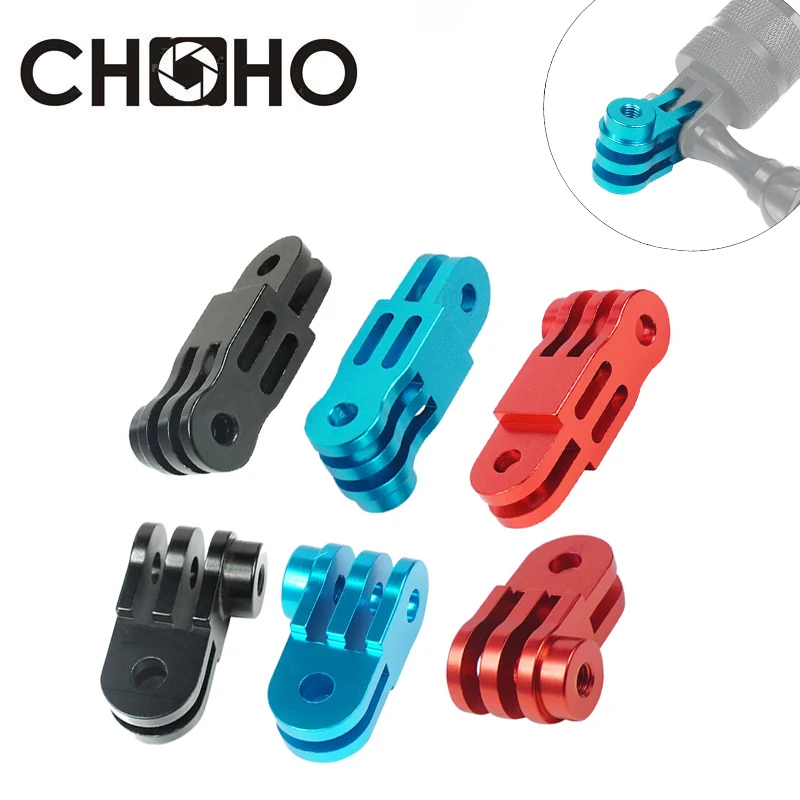 Hliníkové 3 -cestu nastaviteľné zliatiny otočného ramena Dlhé a krátke úpravy CNC priame kĺby adaptér pre akčné príslušenstvo GoPro Hero DJI Action Action Action