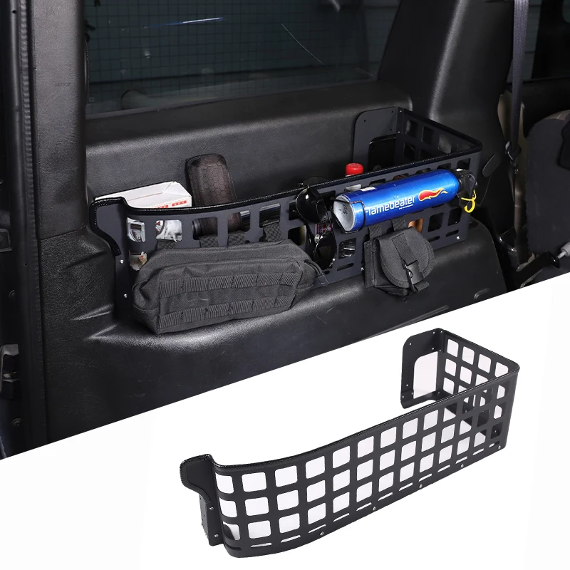 Hliníkové auto Zadný kufrový kmeň bočné úložné skrinky Držiak Multifunkčný organizátor Box pre Hummer H2 2003-2007 Automatické interiérové ​​príslušenstvo