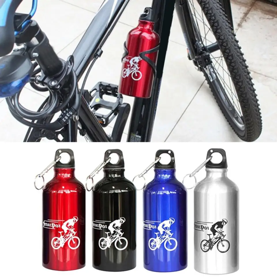 Hliníkové prenosné vonkajšie bicykle Športové fľaše s vodou Pitie kanvice pitie pohár na cestovanie kempingom 500 ml