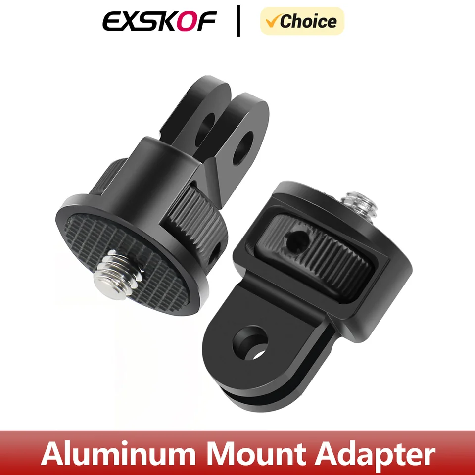 Hliníkový adaptér Mount Adapter ¼-20 pre konverziu GoPro Hero 12 11 10 9 8 7 5 Insta360 x2 x3 DJI Osmo Action Action Coatoapa