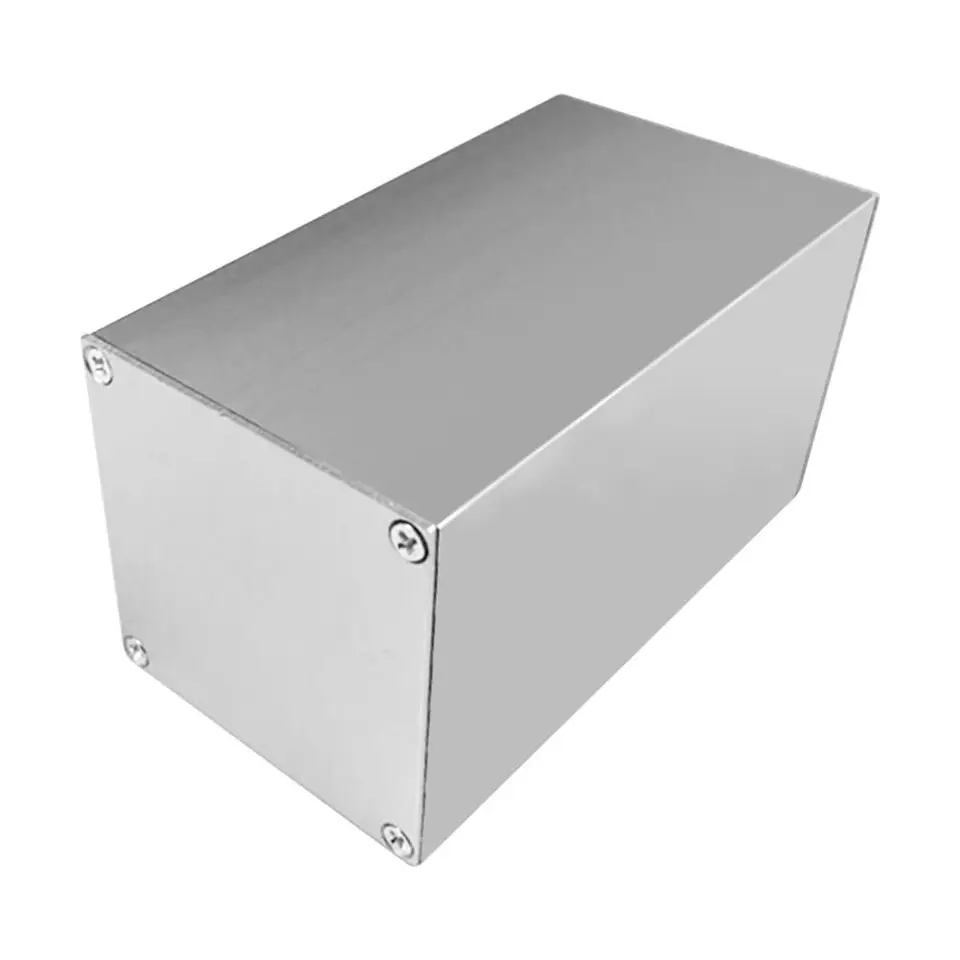 Hliníkový elektronický projekt Box Mini Strieborné obvody Škrupina Shell Box 100*56*56 mm Príslušenstvo Nástrojom na kryt