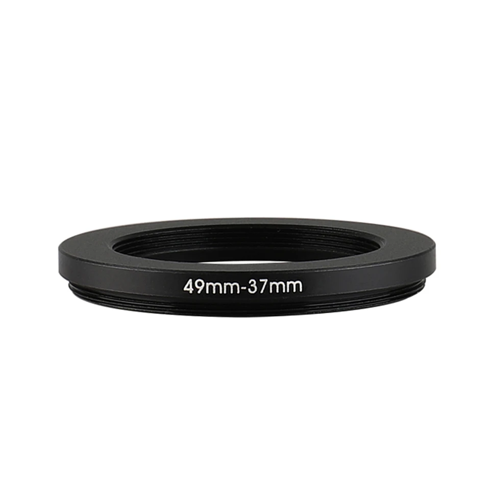 Hliníkový krok nadol Filter Prsteň 49 mm-37 mm 49-37 mm 49 až 37 Adaptér objektívu filtračného adaptéra pre objektív Canon Nikon Sony DSLR