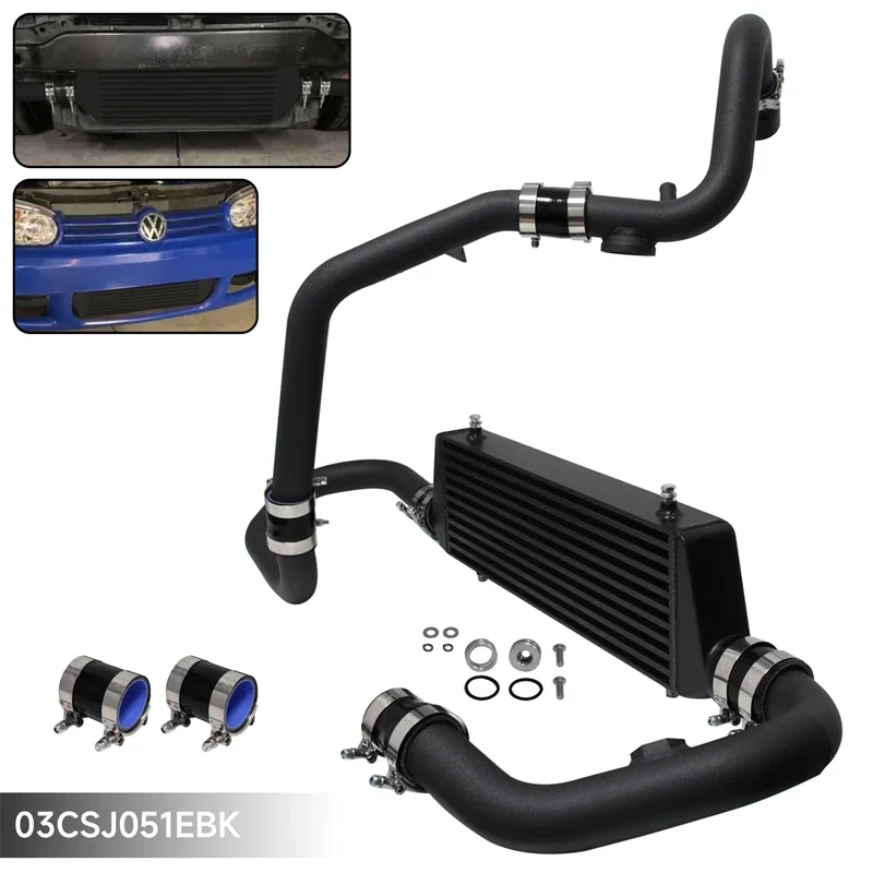 Hliníkový predný držiak medzipristátia a potrubia sa hodí pre VW Volkswagen Golf GTi Jetta MK4 1,8L Turbokarged 1998-2005