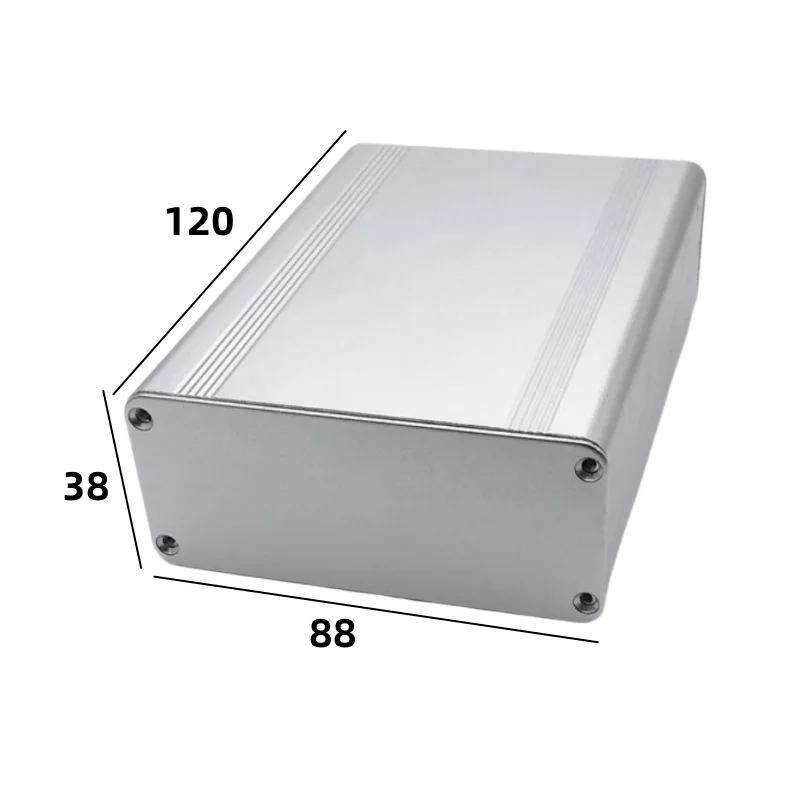 Hliníkový profil hliníkovej zliatiny zliatiny rozdelená doska na obvod batérie 120x88x38mm