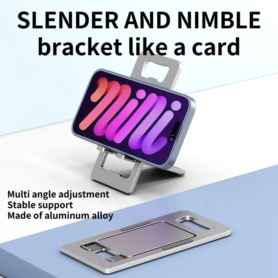 Hliníkový stôl Držiak mobilného telefónu pre iPhone Pro/Max/Mini Metal Nastaviteľný stolný stolík pre stolné stoly pre podporu iPad Mini Air Pro Support