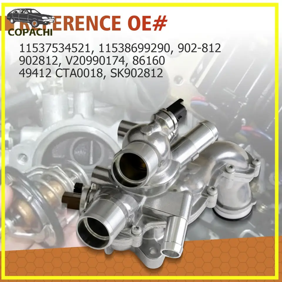 Hliníkový termostatový termostatový kryt MOTORA HLASINA MOTORA 11537534521 pre roky 2007-2013