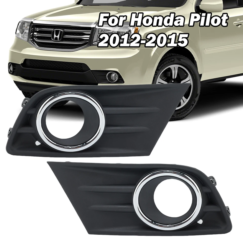 Hmlové svetelné krytie pre Honda Pilot 2012 2013 2014 2015 predný nárazník Foglight FogLamp Lamp Lamp Trim Rámka čiapka veko Braový svetlica
