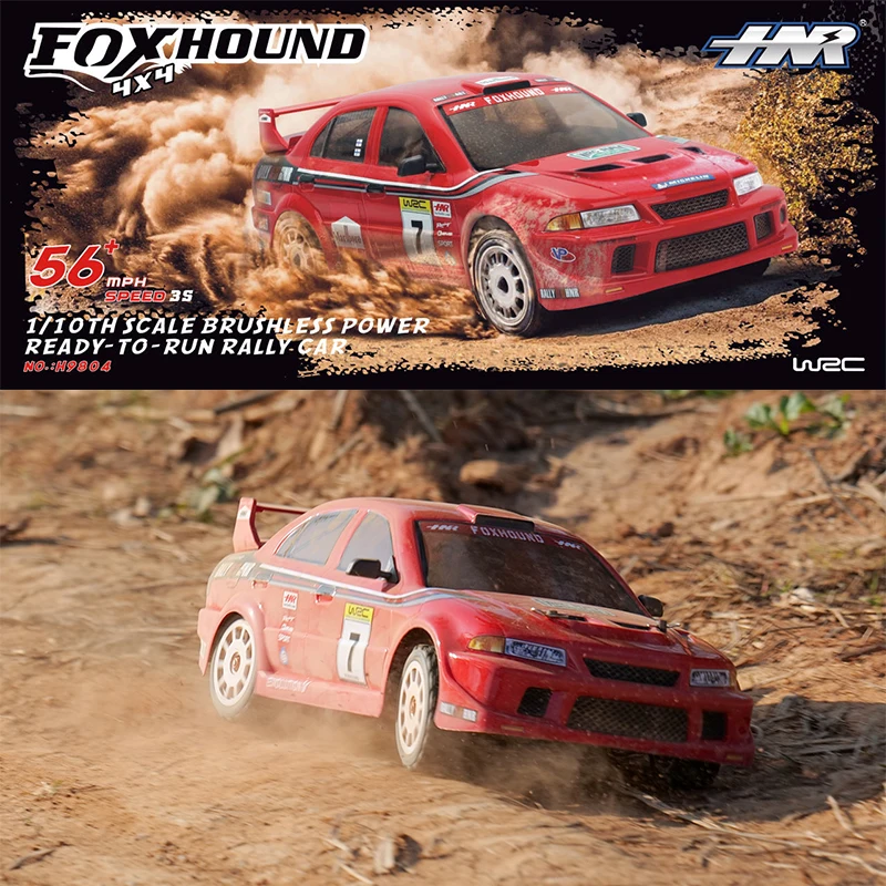 HNR H9804 Foxhound 1/10 Brushless 4WD RC RALLE CAR 90 km/h preteky alebo drift vysokokvalitné závodné vozidlo Drift Drift Unleashed Power