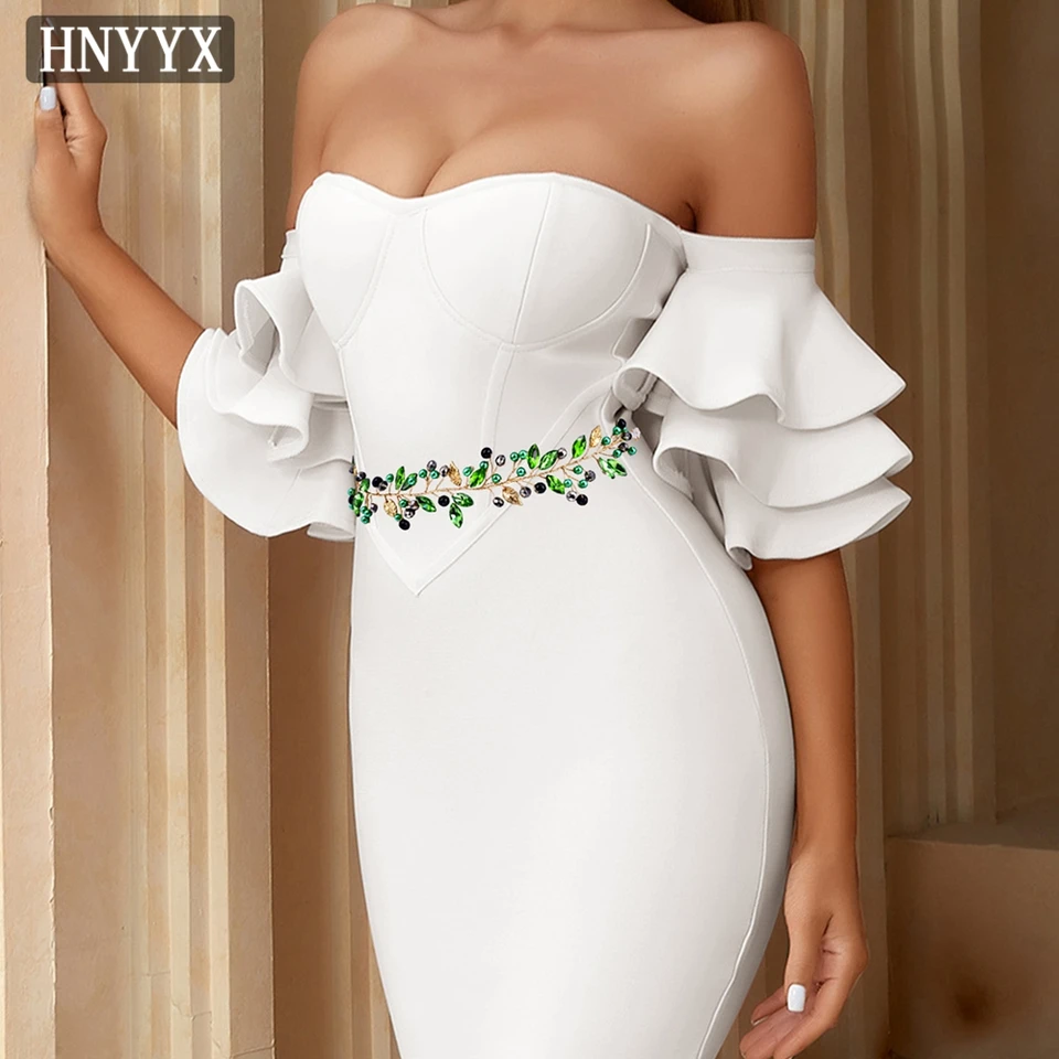 Hnyyx svadobné šaty Svadobné šaty kamienok Elegantné ženy Elegantné ženy Zelený krištáľový korálkový pás Svadobné šaty Svadobné šaty Sash SA233